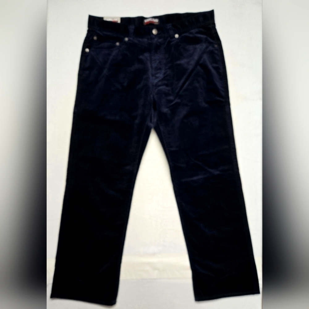 Kirkland Corduroy Pants Steel Blue Standard Fit Reg Rise Straight Rise 36x30